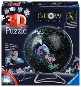 Ravensburger: Puzzle 3D Globe Lumineux dans le Noir avec des Étoiles 180pc