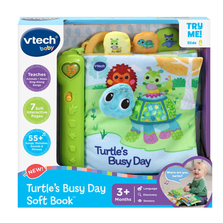 VTech Turtle's Busy Day Soft Book - English Edition