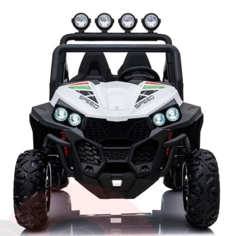 KidsVip 2x12V Kids & Toddlers UTV Viper 4WD Ride on car w/Remote Control - White