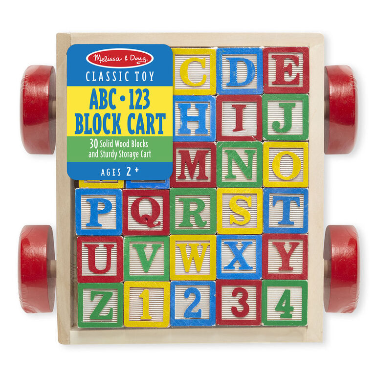 Classic ABC Block Cart - Édition anglaise