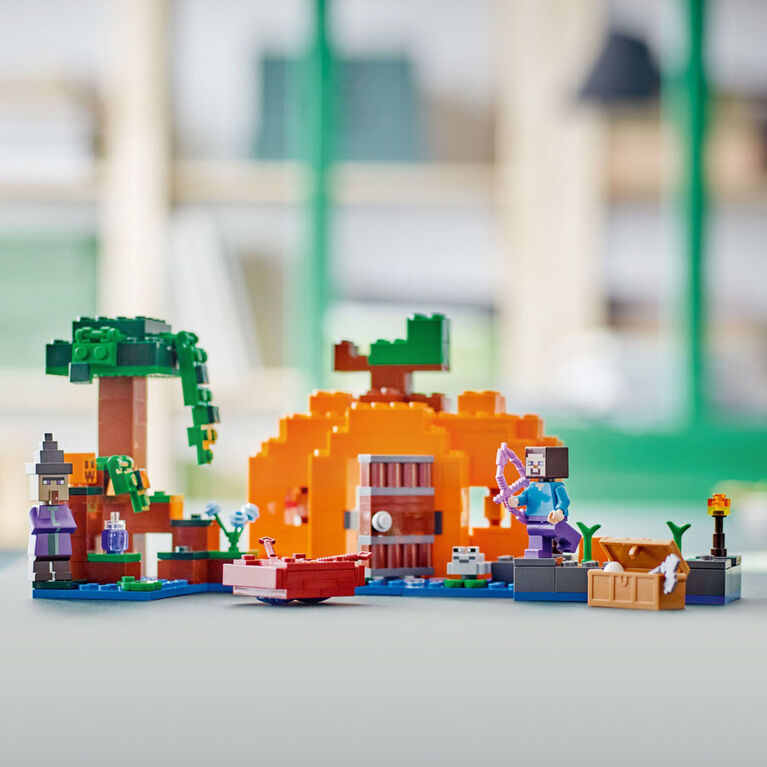 LEGO Minecraft La ferme de citrouilles 21248 ; Ensemble de jeu de construction (257 pièces)