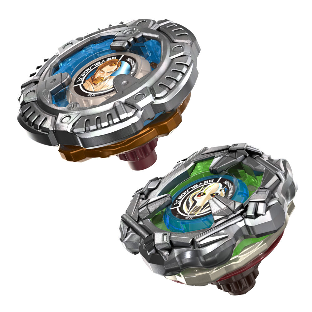 海外限定Beyblade X スタジアム&(オビワンケノービ・グリーヴァス将軍) Beyblade X and Star Wars Collab, Obi-Wan Kenobi 4-60P vs. General