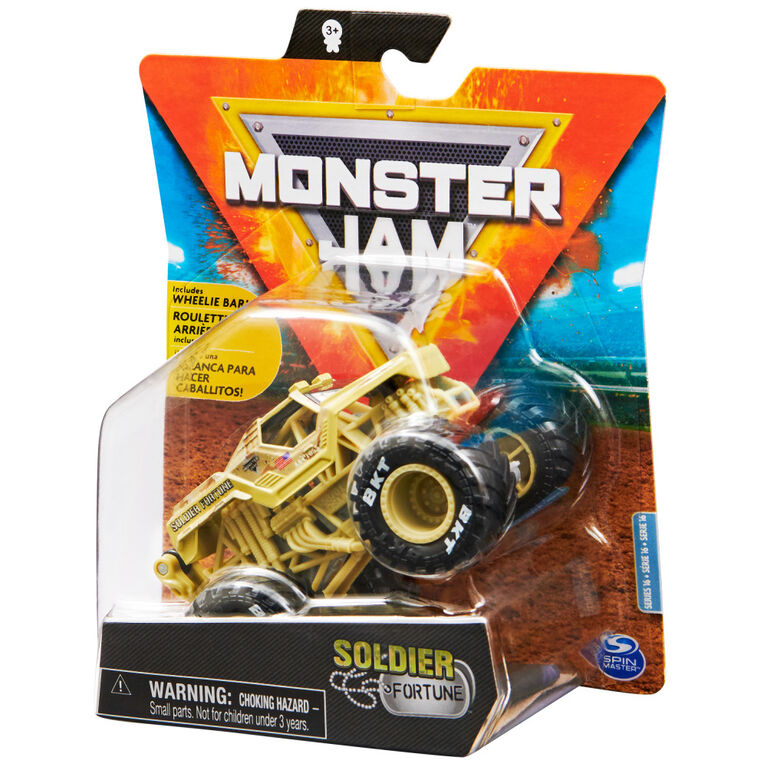 Monster Jam, Official Soldier Fortune Monster Truck, Die-Cast Vehicle, Legacy Trucks Series, 1:64 Scale