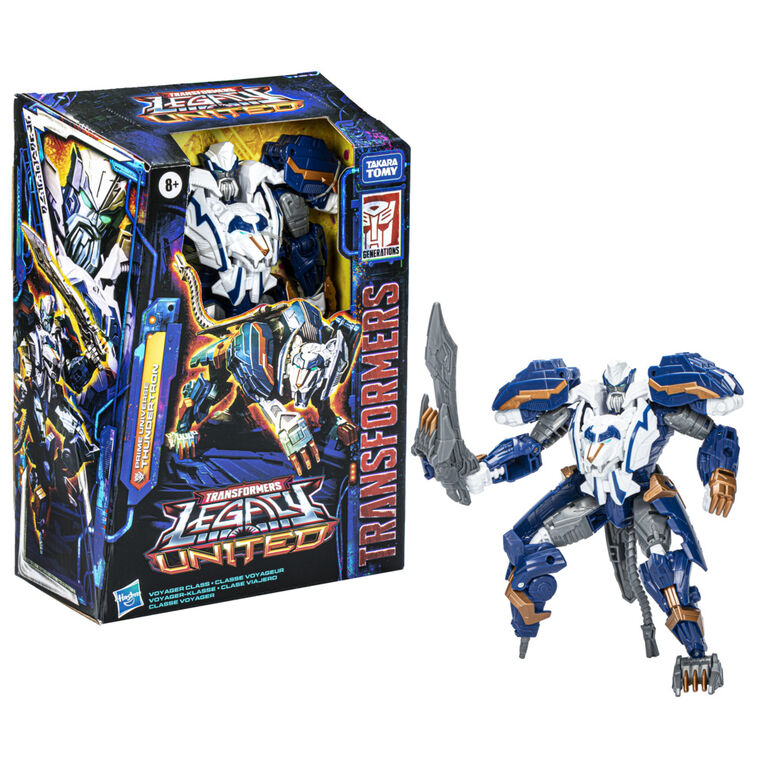 Transformers Legacy United Voyager Class Prime Universe Thundertron Action Figure
