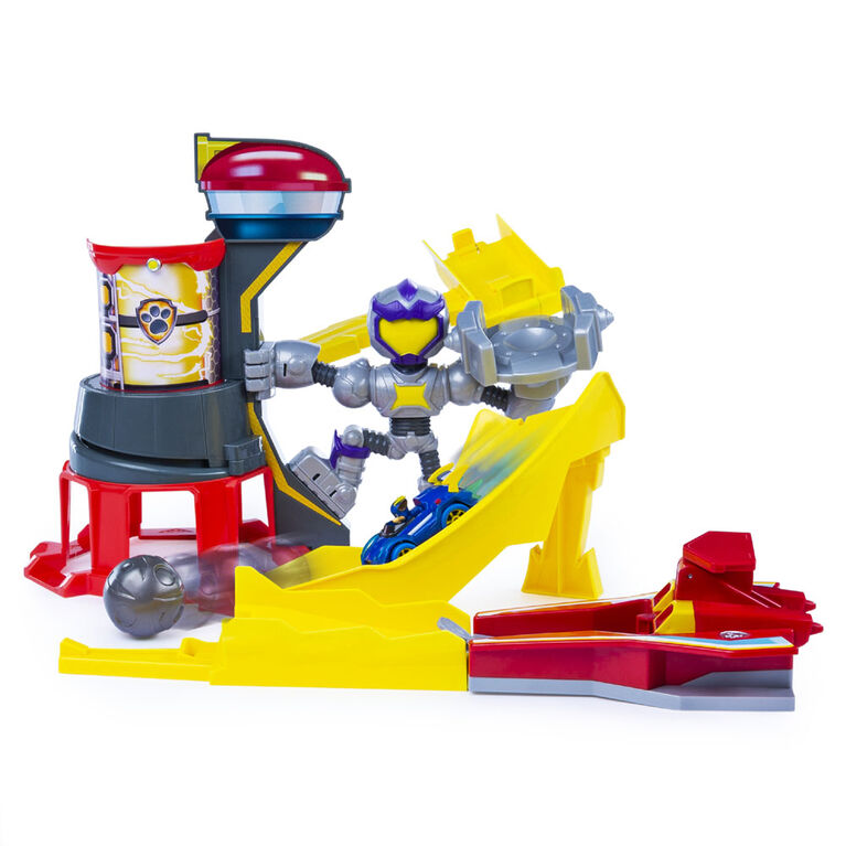 PAW Patrol, True Metal, Circuit Mighty Meteor Track Set en métal avec véhicule Chase exclusif, à l'échelle 1:55