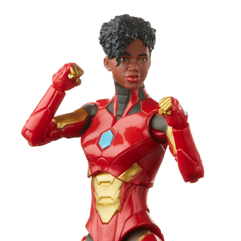 Hasbro Marvel Legends Series 6-inch Ironheart Action Figure Toy, Premium Design and Articulation, 5 Accessories and 1 Build-A-Figure Part