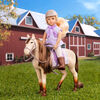 Mini-poupée écuyère et cheval de 15 cm, Marjorie and Maple, Lori