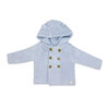 Rock a Bye Baby Coffret cadeau 2 pi&egrave;ces cardigan et pantalon en tricot bleu 6-9 mois