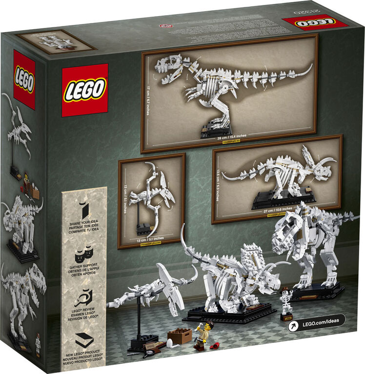 LEGO Ideas Les fossiles de dinosaures 21320 (910 pièces)