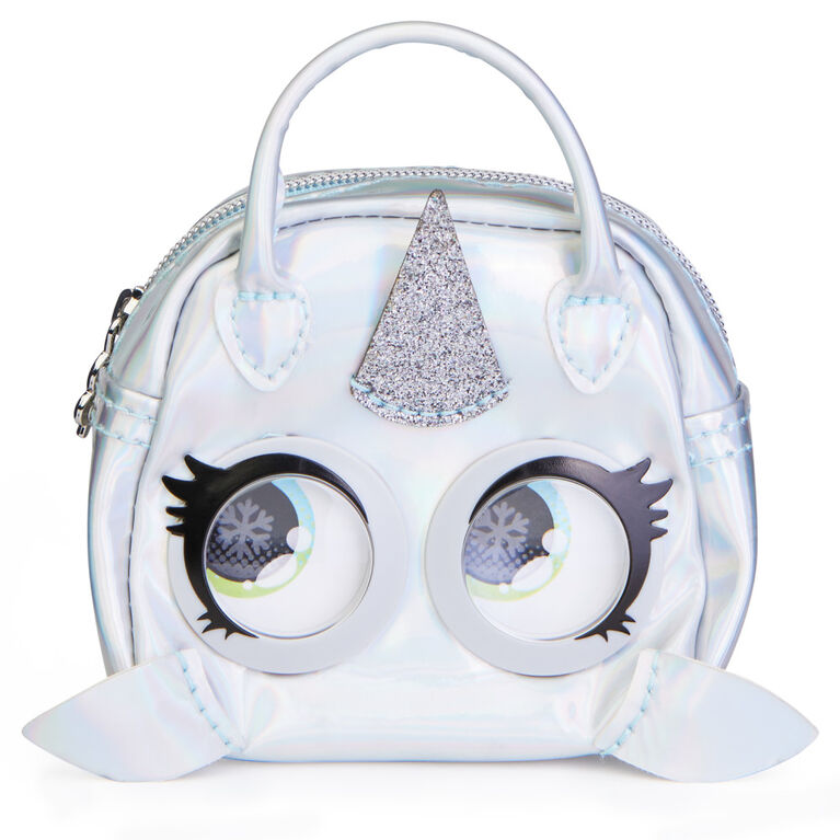 Purse Pets Micros, Narwow Narwhal Stylish Small Purse with Eye Roll Feature