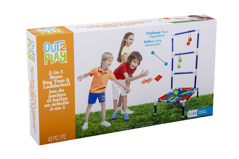 O2P 2 In 1 Bean Bag Toss / Ladderball