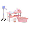 Our Generation Scrub & Style Pet Grooming Set - Bathtub & Care Accessories for 18-inch Dolls