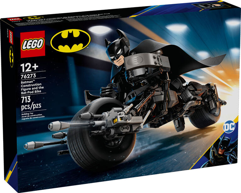 LEGO DC Batman : Batman Construction Figure & the Bat-Pod Bike Dark Knight Super-Hero Toy 76273