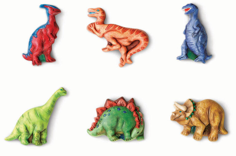 4M Kit Moulage et peinture dinosaures fluorescents - Édition française