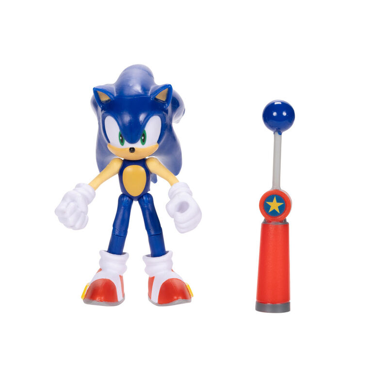 Sonic 4 Inch Figure - Modern Sonic with Blue Checkpoint
