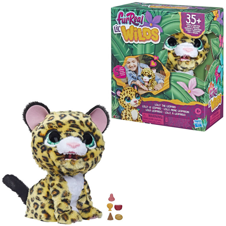 furReal Lil' Wilds, Lolly le léopard, peluche animatronique interactive