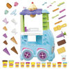 Play-Doh Kitchen Creations Ultimate Ice Cream Truck Playset, Jumbo Kitchen Food Truck Toy for Kids 3 Years and Up with 27 Accessories, 12 Cans, Realistic Sounds, Non-Toxic