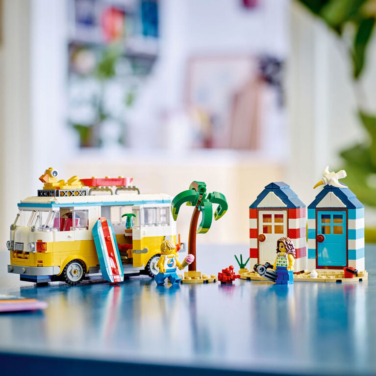 LEGO Creator Beach Camper Van 31138 Building Toy Set (556 Pieces)