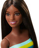 Poupée ​Barbie Bain pétillant et coffret de jeu, brunette, avec baignoire, chiot et plus encore
