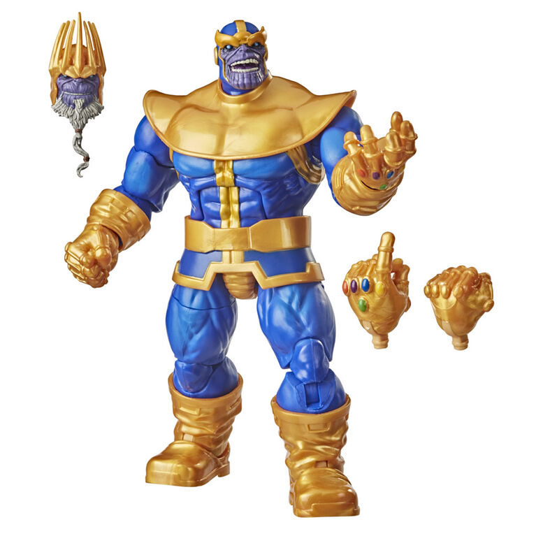 Hasbro Marvel Legends Series 6-inch Collectible Action Figure Thanos Toy, Premium Design and 3 Accessories