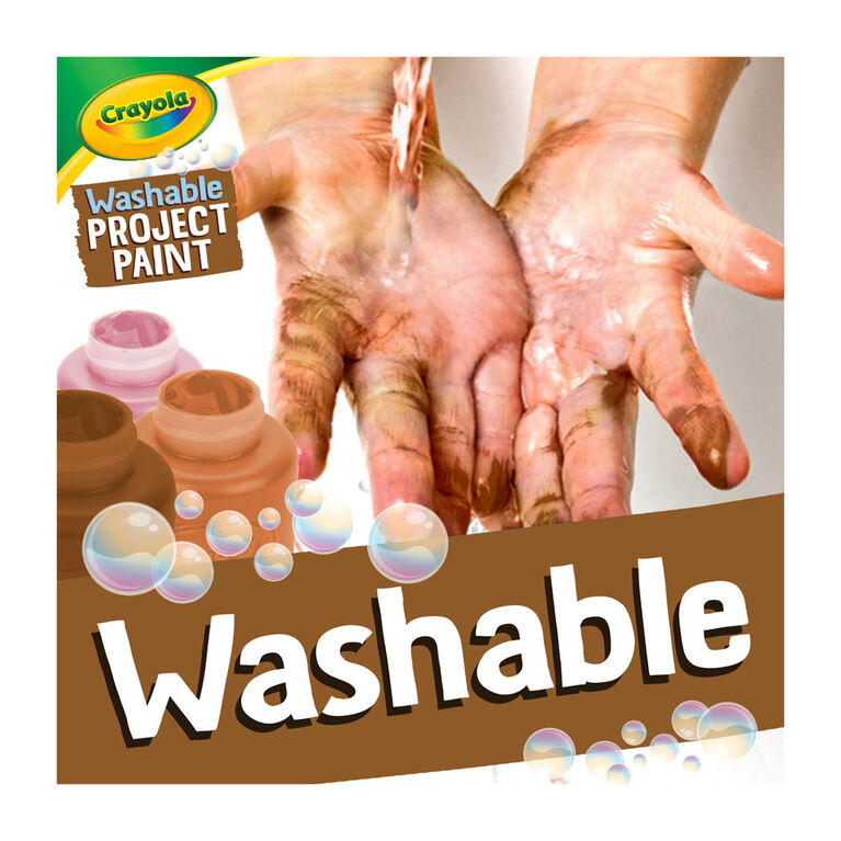 Peintures lavables Couleurs du monde Crayola, jeu de 10