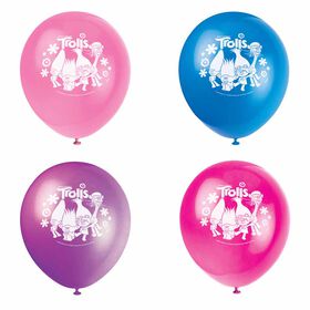 Trolls 12" Latex Balloons 8 pieces