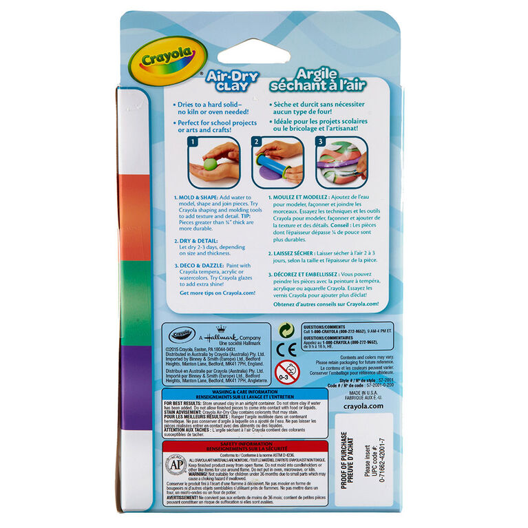 Crayola - Air-Dry Clay, Single Packs