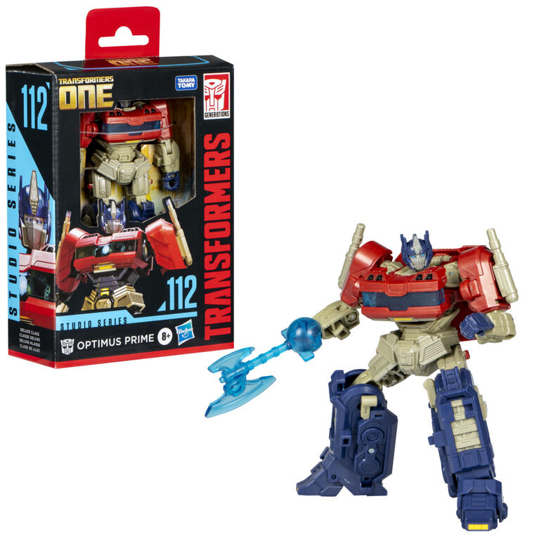 Transformers Generations Studio Series, figurine 112 Optimus Prime classe Deluxe, Transformers: One
