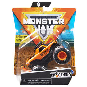 Monster Jam, Monster truck BroCamino officiel, v&eacute;hicule en m&eacute;tal moul&eacute;, s&eacute;rie Arena Favorites, &eacute;chelle 1:64