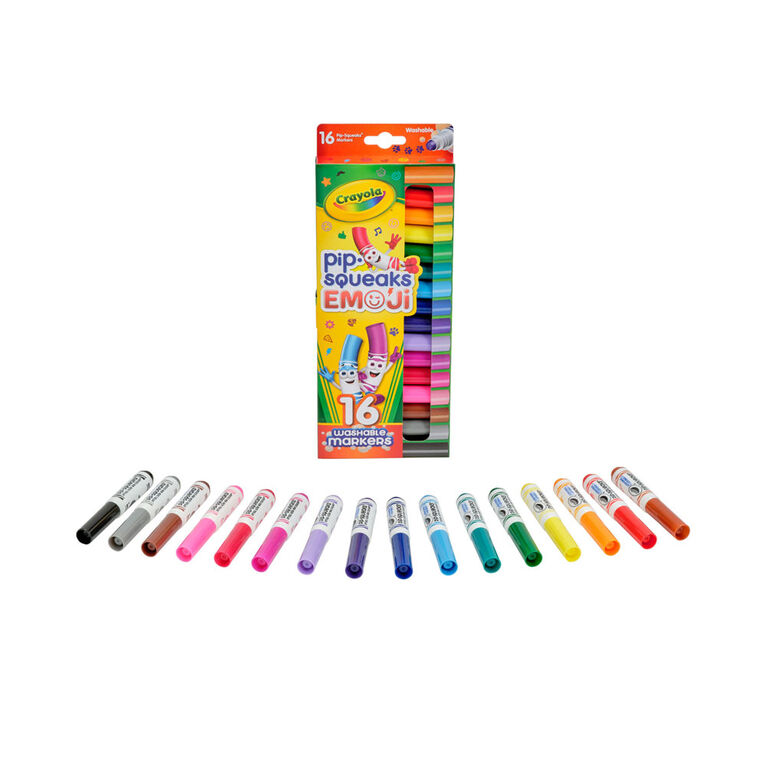 Marqueurs timbreurs lavables émoji Crayola, jeu de 16