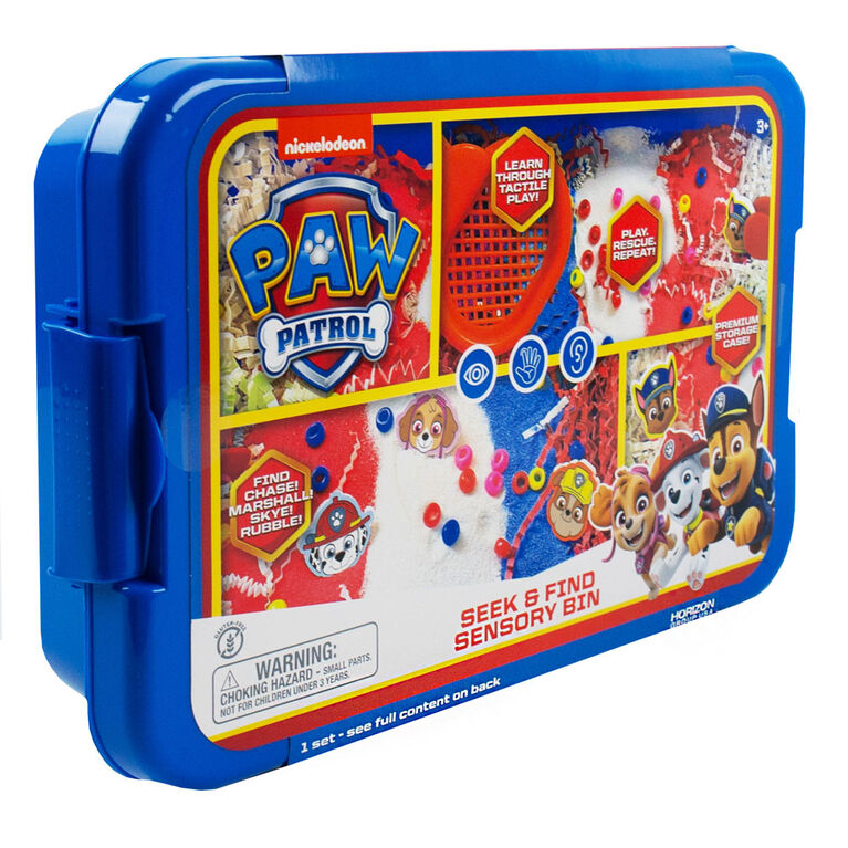 Bac sensoriel Paw Patrol Chercher et Trouver