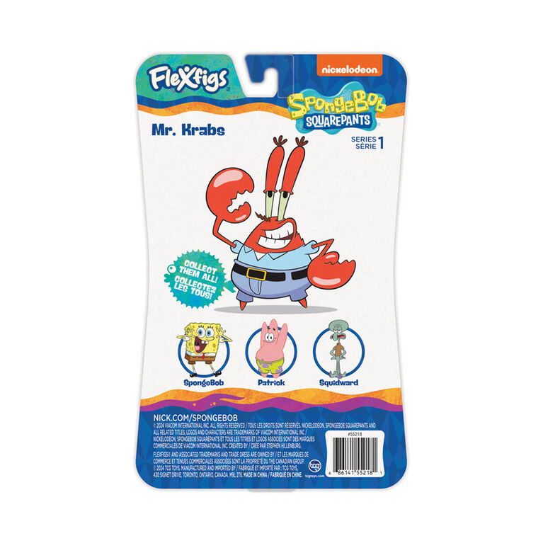 Flexfigs - 1 Pack - Spongebob - Mr. Krabs