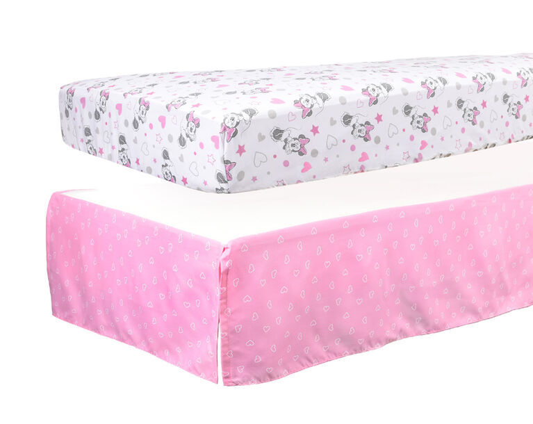 Disney Baby Fitted Crib Sheet Crib Ruffle Minnie Mouse Toys R