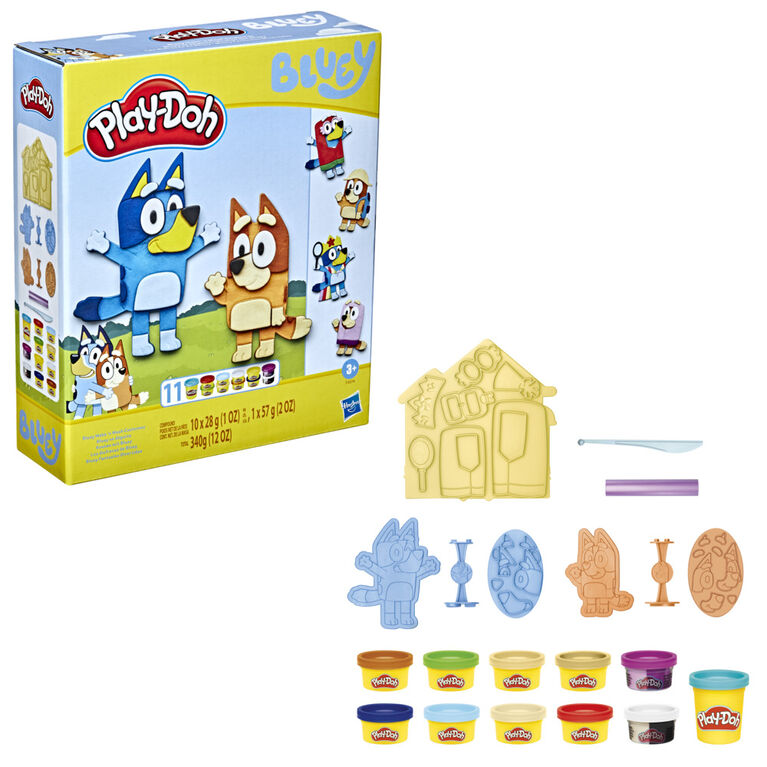 Bluey - Les Amis et la Famille de Bluey Coffret de 8 Figurines