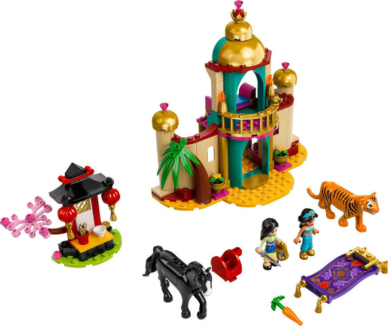 LEGO  Disney 43208 L'aventure de Jasmine et de Mulan 43208 Ensemble de construction (176 pièces)