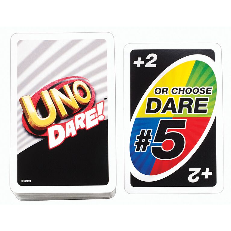 Jeu de cartes UNO Dare - les motifs peuvent varier