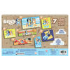 Bluey Jigsaw Puzzles for Kids, Set of 7 Wood Puzzles with Storage Box