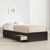 Spark Mate's Platform Storage Bed with 3 Drawers- Chocolate
