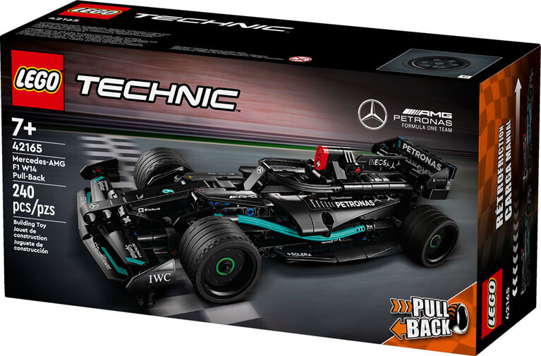 LEGO Technic Mercedes-AMG F1 W14 E Performance Pull-Back Race Car Toy 42165