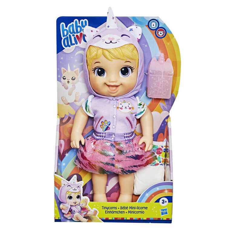Baby Alive Tinycorns Doll Unicorn Blonde Hair Toys R Us Canada
