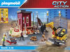 Mini-pelleteuse et chantier