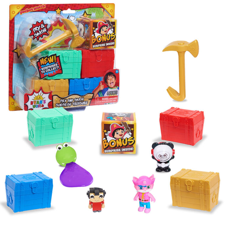 Ryan's World Ryan's World Pry and Smash Surprise Treasure, 5-surprises inside