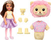 Barbie Cutie Reveal Cozy Cute Tees Series Chelsea Doll and Accessories, Plush Lion