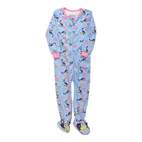 Bluey - Combinaison pyjama à pieds, personnage ballon rose - Bleu