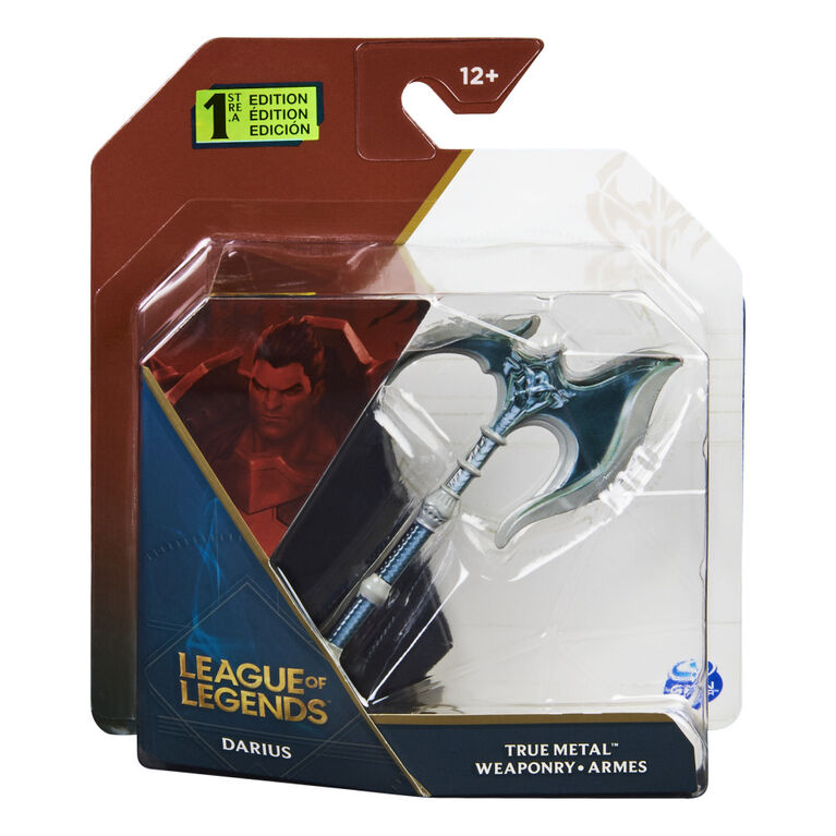 League of Legends, Hache de Darius officielle à collectionner avec socle, arme True Metal, Première Édition à collectionner