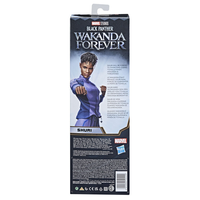 Marvel Studios' Black Panther: Wakanda Forever Titan Hero Series Shuri Toy, 12-Inch-Scale Action Figure