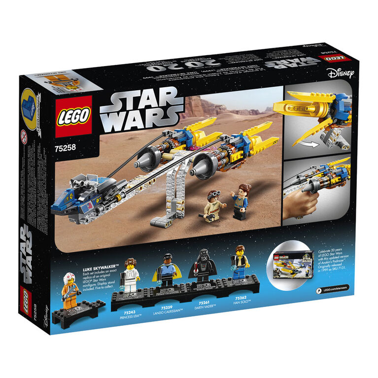 LEGO Star Wars  Le protojet d'Anakin - Édition 20e anniv 75258