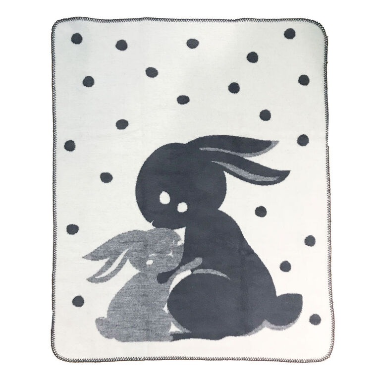 Couverture Jacquard Koala Baby - Crème/Gris Lapin