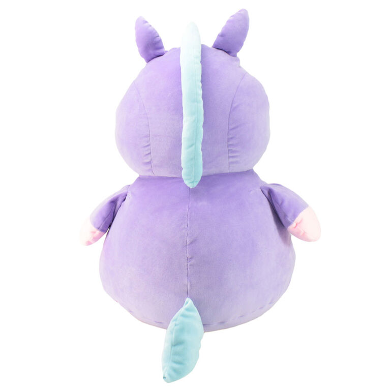 Animal Adventure Squeeze With Love Jumbo Over-Stuffed Ultra-Soft Plush Lavender Unicorn