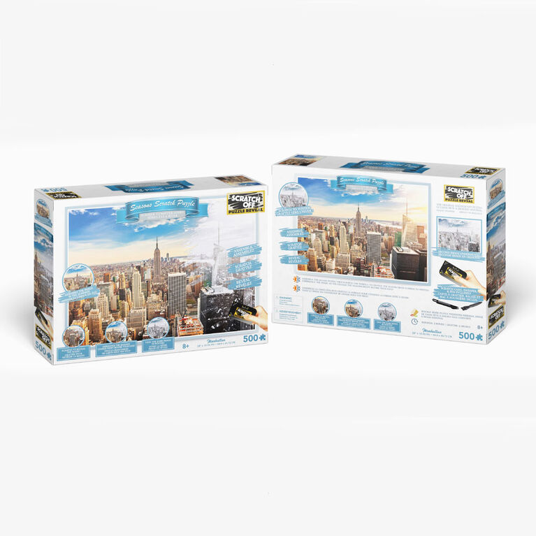 Scratch Off: Puzzles de la série été à hiver - Manhattan (New York) - 500 pièces